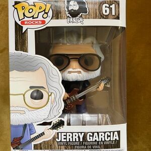 Funko Pop Rocks Figure with Glasses and Guitar Jerry Garcia 61